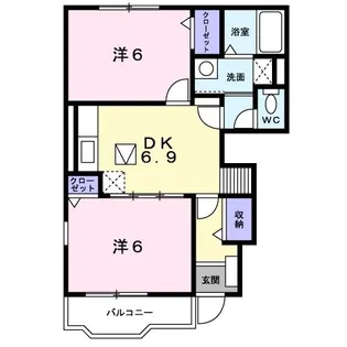 チェルシーA【1階】の間取り
