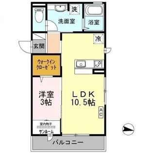 エルマーナ A棟【2階】の間取り