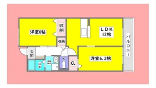 広島県東広島市黒瀬町南方【マンション】の間取り