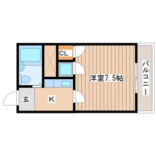 サンシティ荒町【2階】の間取り