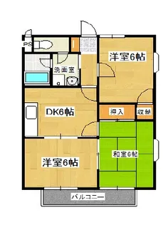 リステージ南壱番館【3階】の間取り