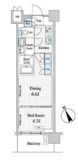 プレノ清澄庭園【4階】の間取り