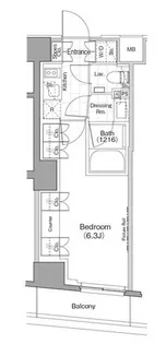 東京都新宿区新宿6【マンション】の間取り