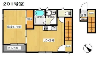 ベルリードウメノ【2階】の間取り