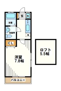 東京都世田谷区八幡山2【アパート】の間取り