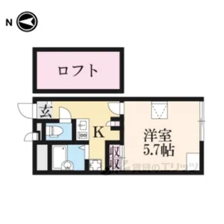 レオパレスHM【2階】の間取り