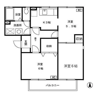 東京都町田市相原町【アパート】の間取り