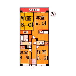 ハピネ【5階】の間取り