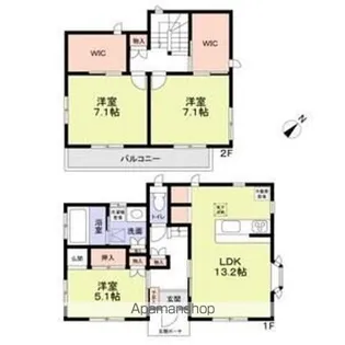 千葉県船橋市前原西8【一戸建】の間取り