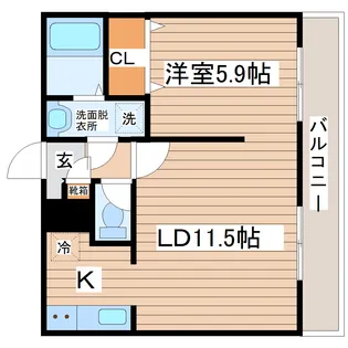 フェリチタ愛子I【1階】の間取り