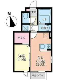 宮城県仙台市若林区河原町1【アパート】の間取り