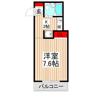 カミヤハイツ【2階】の間取り