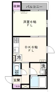 羽田道ソレイユ【2階】の間取り