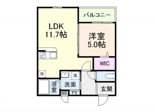 グランメゾンゆずり葉II番館【3階】の間取り