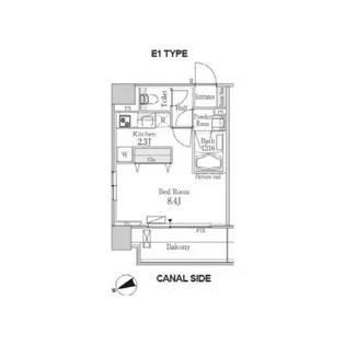 東京都港区海岸3【マンション】の間取り