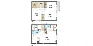 埼玉県所沢市宮本町1【一戸建】の間取り