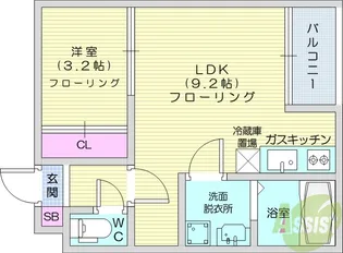 REGALEST PEAK【3階】の間取り