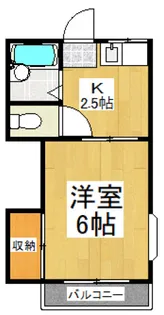 クレセントハイツ栄【2階】の間取り