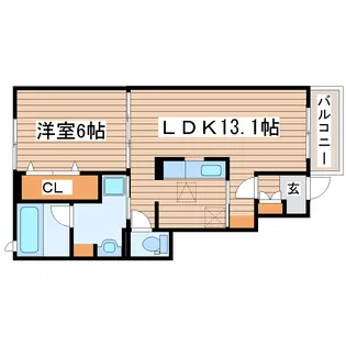 スターライトC【1階】の間取り