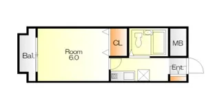 広島県広島市西区南観音7【マンション】の間取り