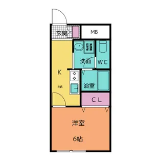 ベルビラージュ【1階】の間取り