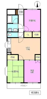 ファミーユ大豆島【4階】の間取り
