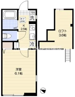 神奈川県川崎市中原区西加瀬【アパート】の間取り