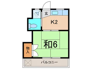北川ハイツ【4階】の間取り