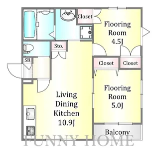東京都大田区西六郷4【マンション】の間取り