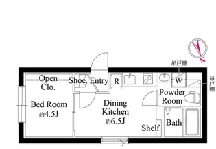 カーサピアッツァ新蒲田【1階】の間取り