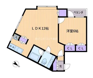 ガーデントキワII【1階】の間取り