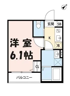 robot home 愛宕町B【3階】の間取り