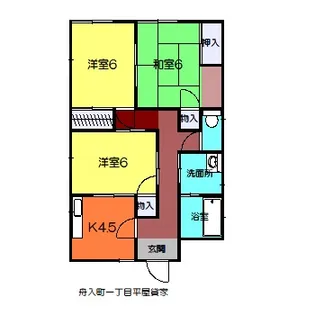 新潟県新発田市舟入町1【一戸建】の間取り