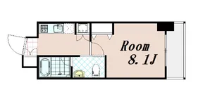 クリスタルグランツ京都高辻【8階】の間取り