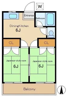 アロエハイツ【2階】の間取り