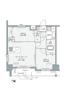 センテニアル王子神谷【7階】の間取り