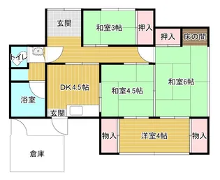 愛媛県新居浜市西泉町【一戸建】の間取り