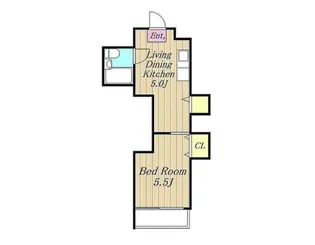 神奈川県相模原市中央区富士見5【マンション】の間取り