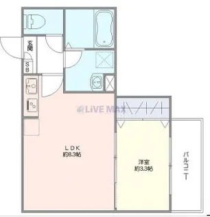 ジーメゾン衣笠栄町【1階】の間取り