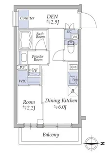 イプセ四谷三丁目【3階】の間取り