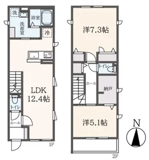 東京都狛江市駒井町2【アパート】の間取り