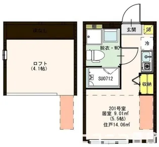 アジュール小岩【2階】の間取り