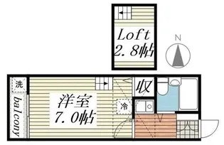 アルカディア二宮II【1階】の間取り
