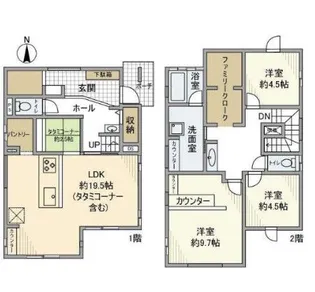 神奈川県川崎市宮前区有馬3【一戸建】の間取り