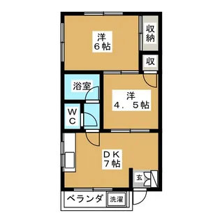 東京都大田区西蒲田7【マンション】の間取り