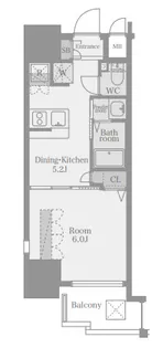 東京都港区西新橋2【マンション】の間取り