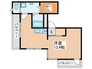 古川橋グランデ【2階】の間取り