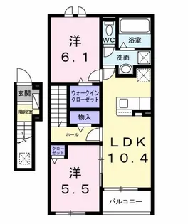 ファインブルク・K III【2階】の間取り