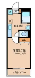 東京都目黒区駒場2【アパート】の間取り