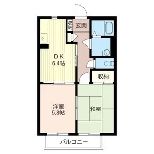 レッチワース・ハイツ A【1階】の間取り